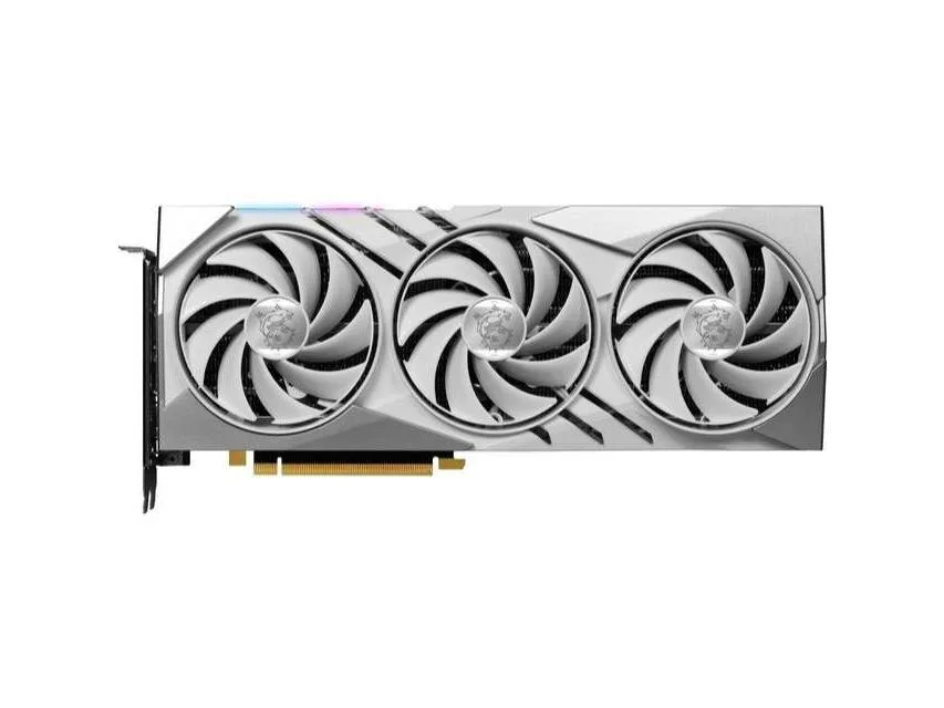 MSI MSI GeForce RTX 4060 Ti Gaming X Slim White 16G graphics card — product photo