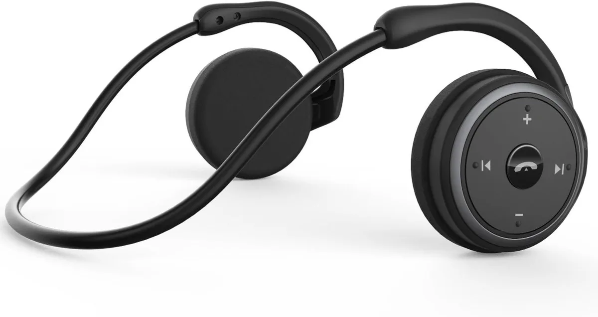 TUKO TUKO Small Bluetooth Headphones Wrap Around Head Black 12-Hour Battery Life — product photo