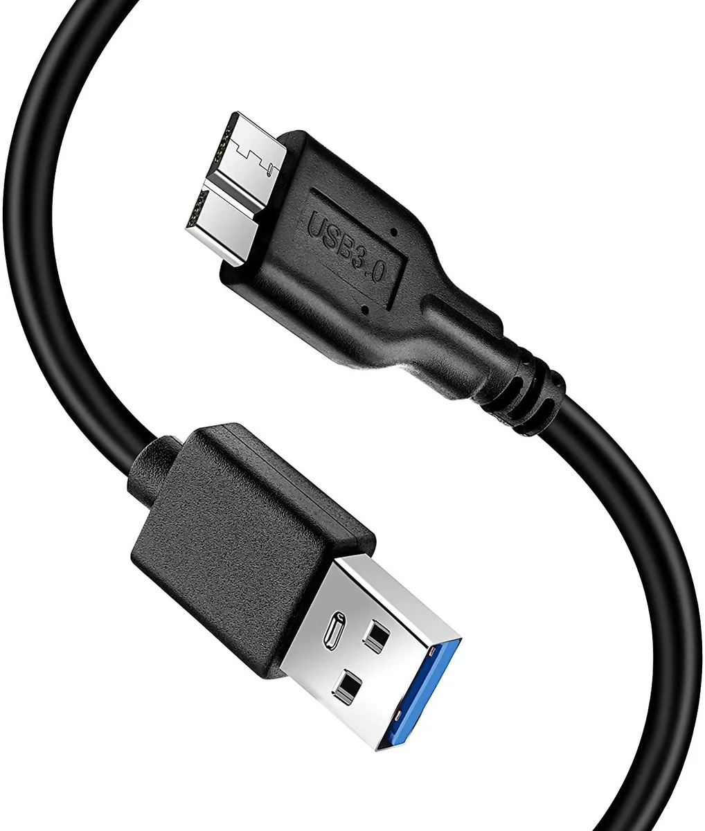 KUYiA KUYiA USB 3.0 A to Micro B Cable 35cm Black — product photo