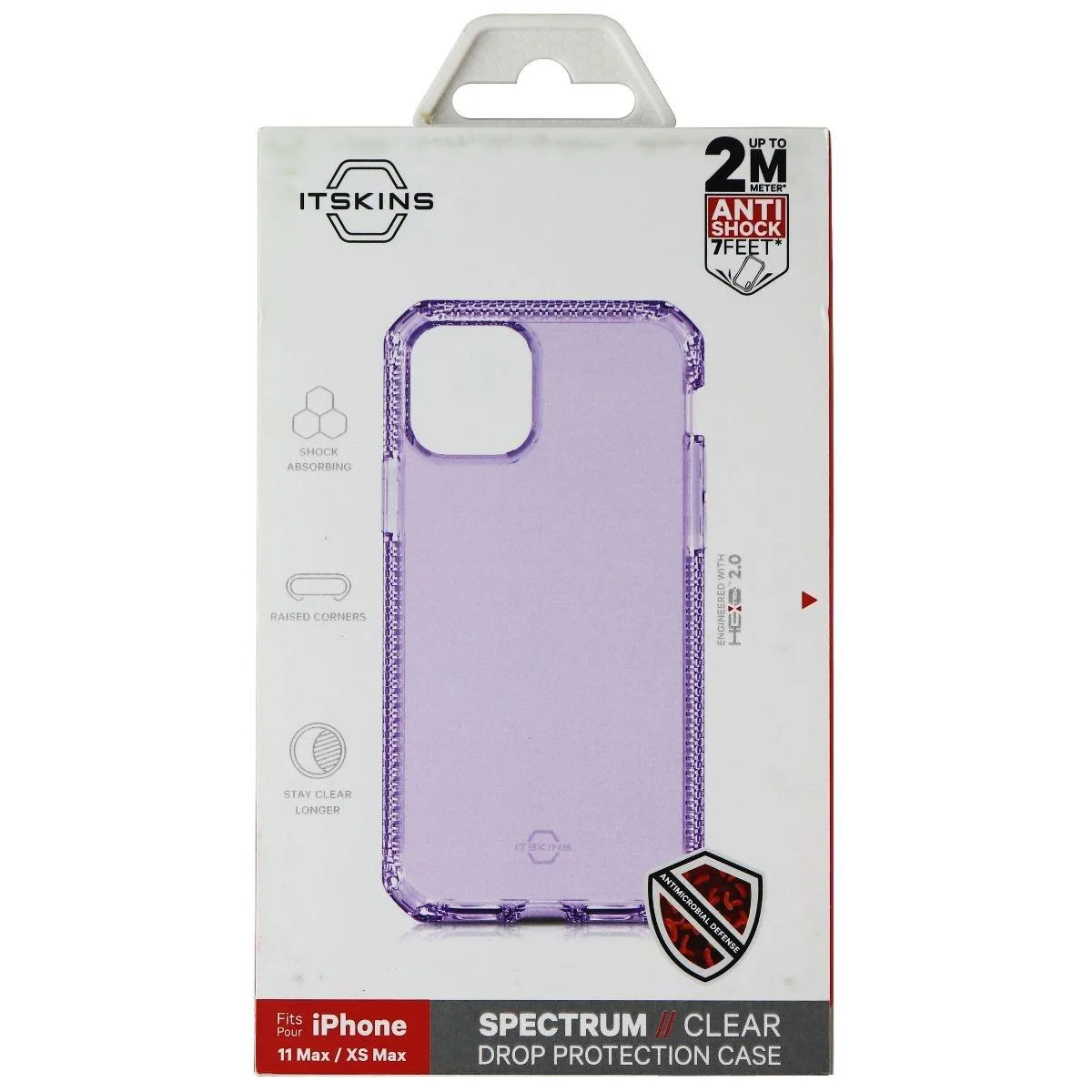 ITSKINS ITSKINS Spectrum Clear Case iPhone 11 Pro Max / XS Max Light Purple — product photo