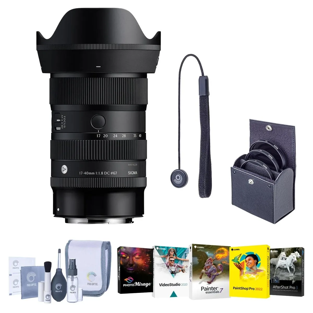 SIGMA Sigma 17-40mm f/1.8 DC Art Lens for Canon RF with 67mm Filter Kit — product photo
