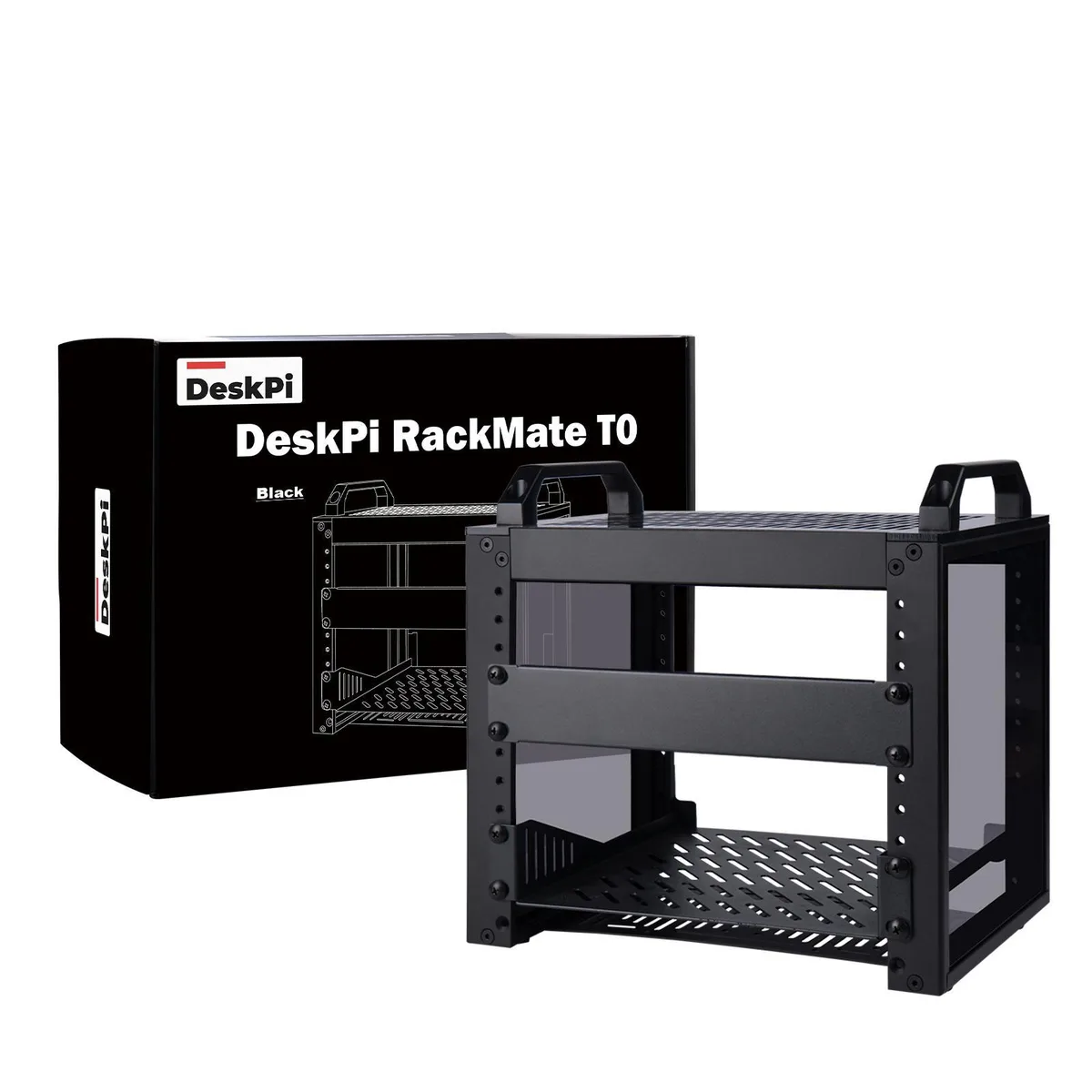 52Pi 52Pi DeskPi RackMate T0-Black 10 inch 4U server rack — product photo