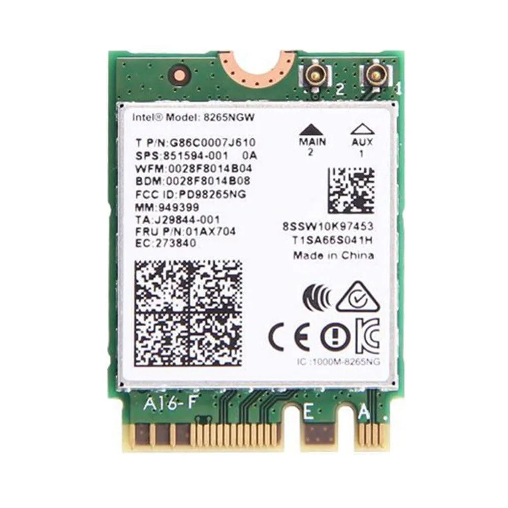 Intel Intel 8265NGW Wi-Fi 5 M.2 adapter Bluetooth 4.2 — product photo