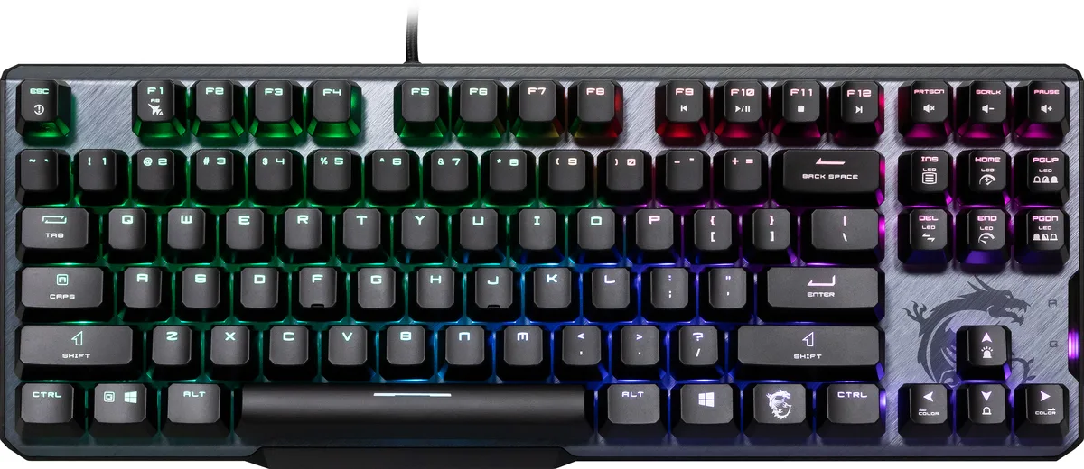 MSI MSI S11-04US289-CLA Vigor GK50 Elite TKL gaming keyboard — product photo