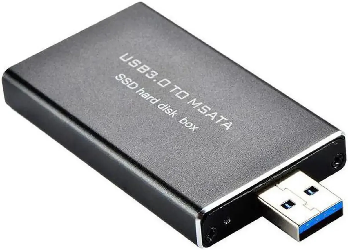 SMUGDESK SMUGDESK USB 3.0 to mSATA SSD Enclosure 30×50mm Aluminum UASP — product photo