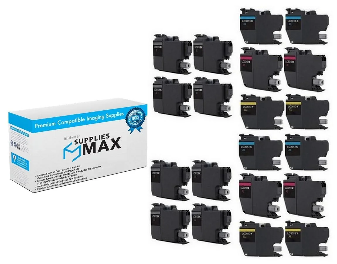 SuppliesMax SuppliesMax LC-3013-8BK4CMY High Yield Inkjet Combo Pack (8 Black / 4 Cyan / 4 Magenta / 4 Yellow) 400 pages — product photo
