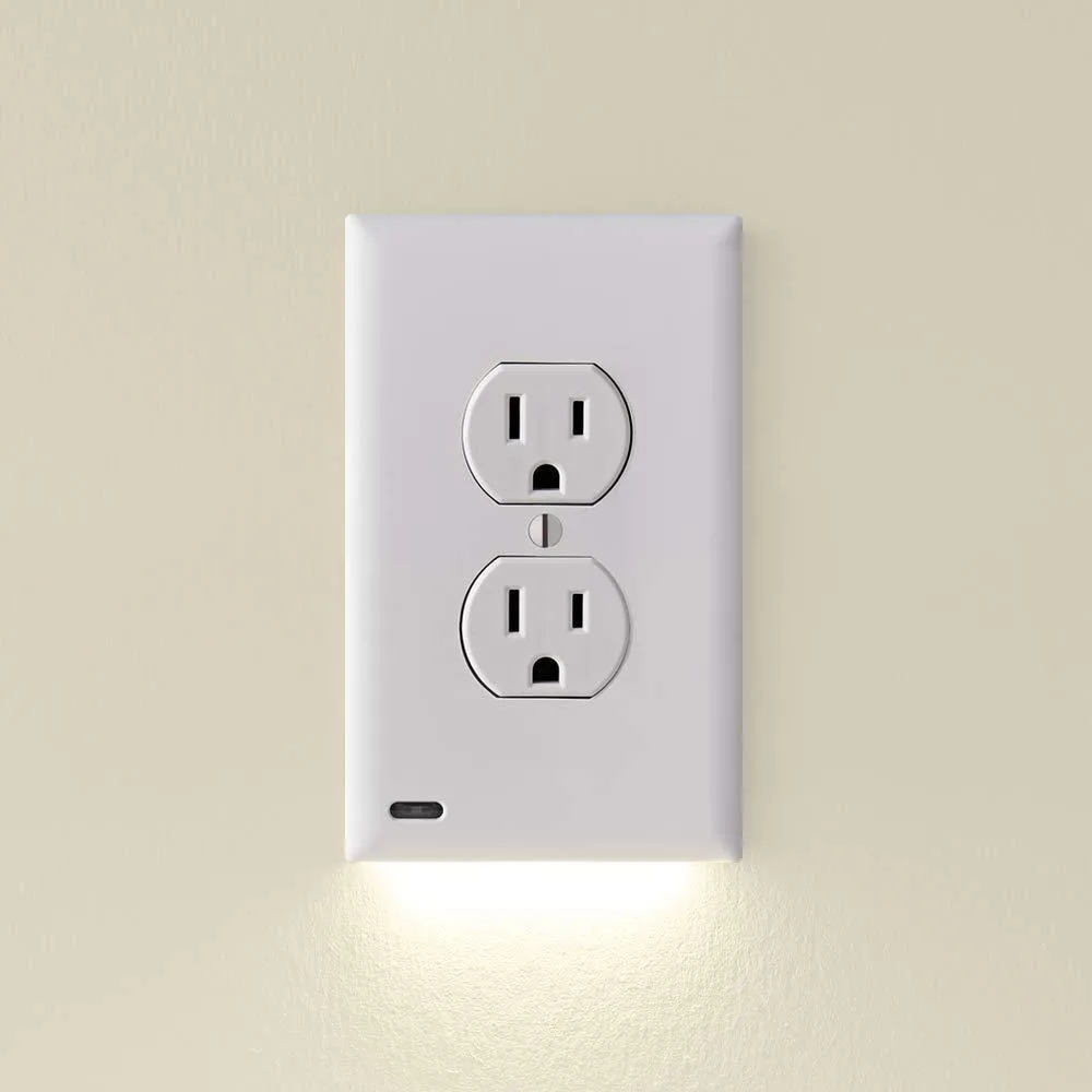  SnapPower GuideLight Duplex-White Switch Plate — product photo