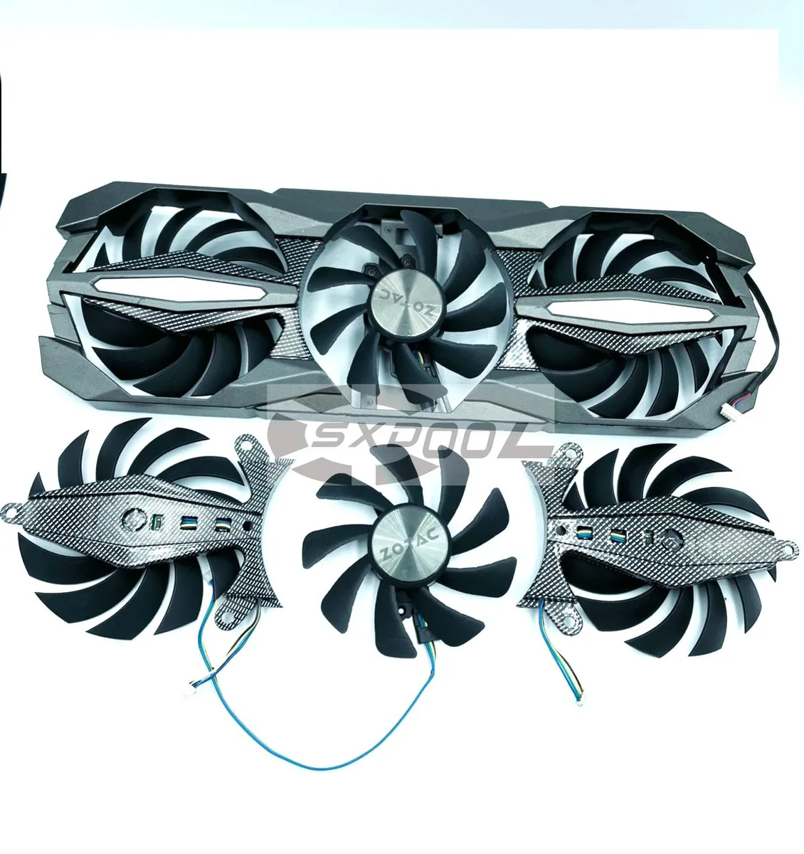 SXDOOL SXDOOL GA92S2U VGA Cooling Fan for Zotac GTX 1060 1070 1080 3-Pack — product photo