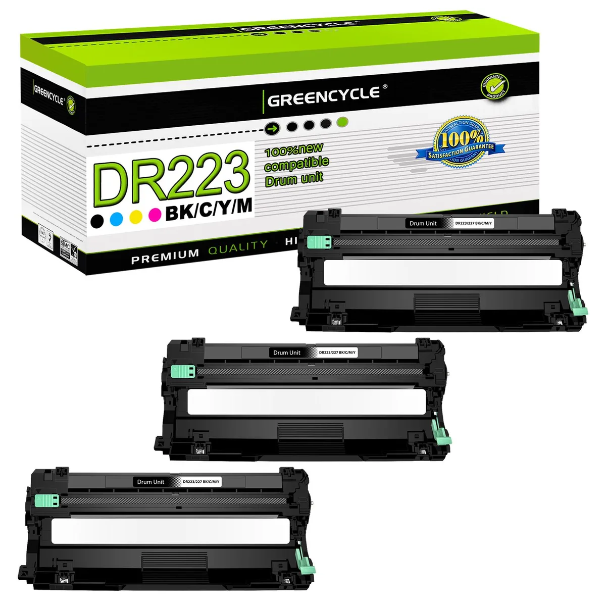 GREENCYCLE GREENCYCLE DR223CL 3 Pack Drum Unit 4 Colour 18000 Pages — product photo