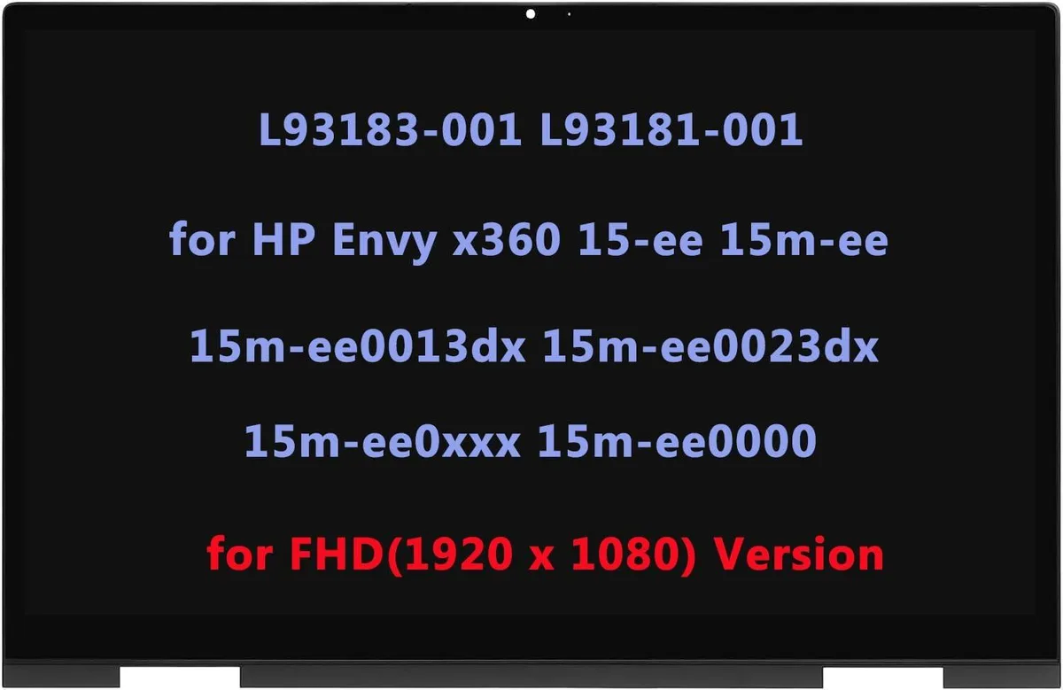NUOLAISUN NUOLAISUN L93183-001 L93181-001 LCD Touch Screen 1920x1080 IPS HP Envy x360 15m-ee — product photo