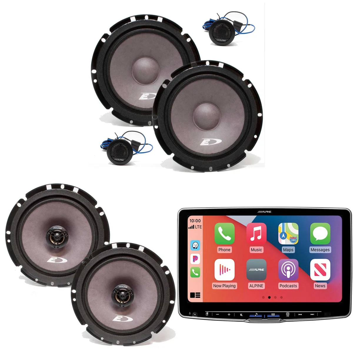 Alpine Alpine ILX-F511 Halo11 11" Receiver with SXE-1751S Component and SXE-1726S Coaxial Speakers — product photo
