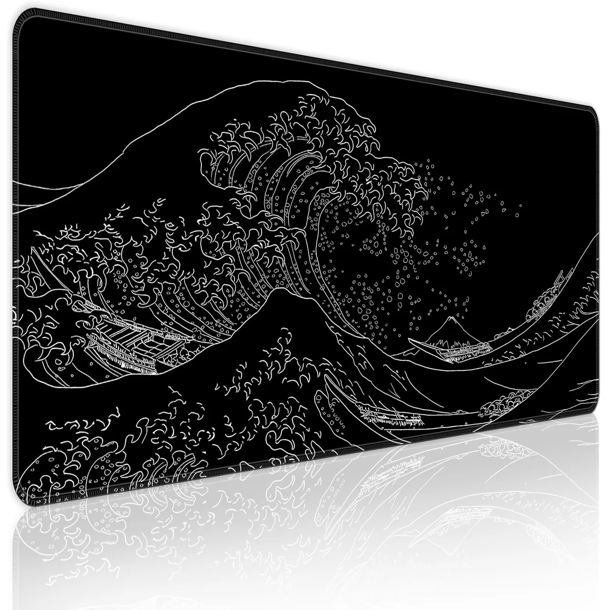  BZU Japanese Sea Wave Extended Mouse Pad 31.5x11.8inch — product photo