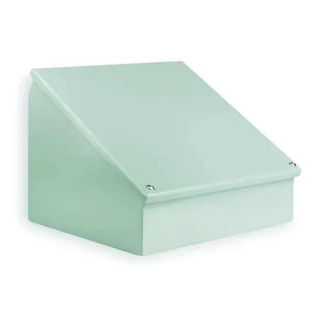 Wiegmann Wiegmann WC08C20 Sloped Top Enclosure 8×20×7 in 14 ga Carbon Steel NEMA 12 13 ANSI 61 Gray — product photo