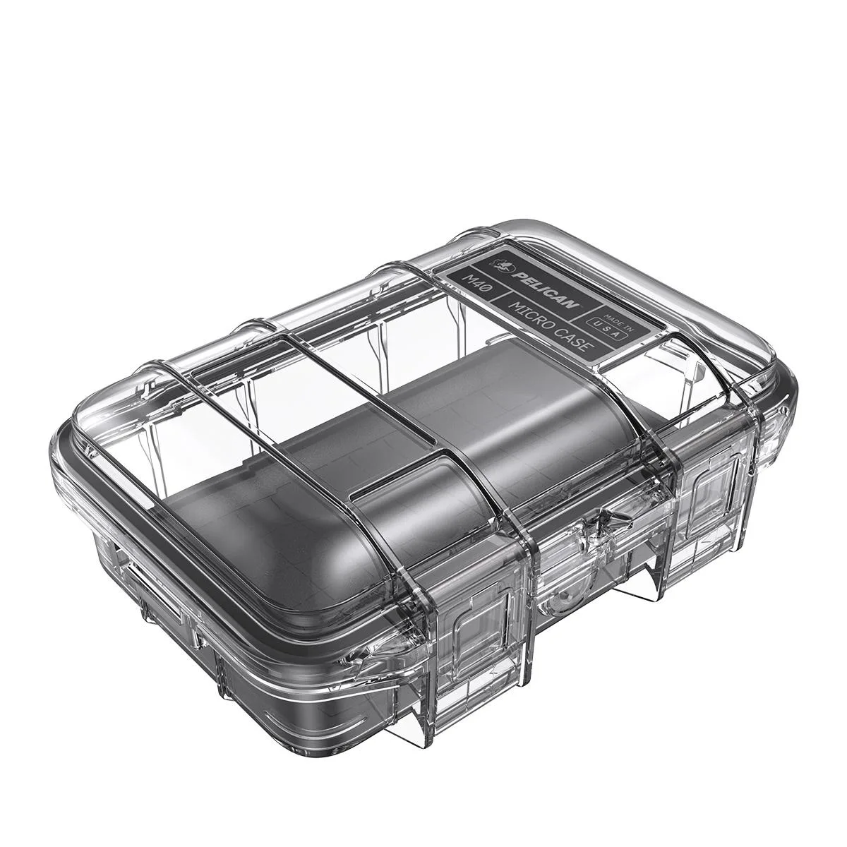 Pelican Products, Inc. Pelican M40 Waterproof Hard Micro Case Small Clear/Black — product photo