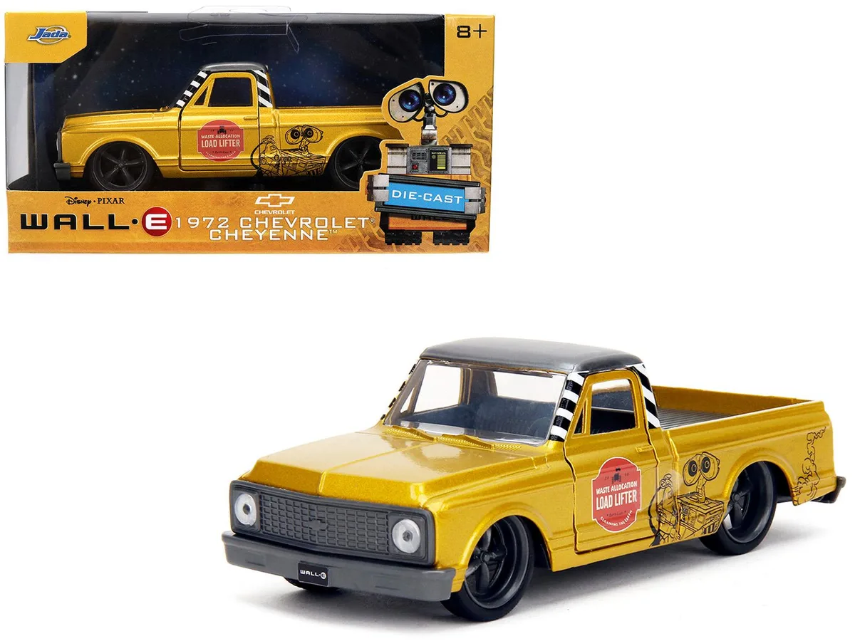 Jada Jada 1972 Chevrolet Cheyenne Pickup Truck Gold Metallic Gray Top "Wall-E" 1/32 Diecast — product photo