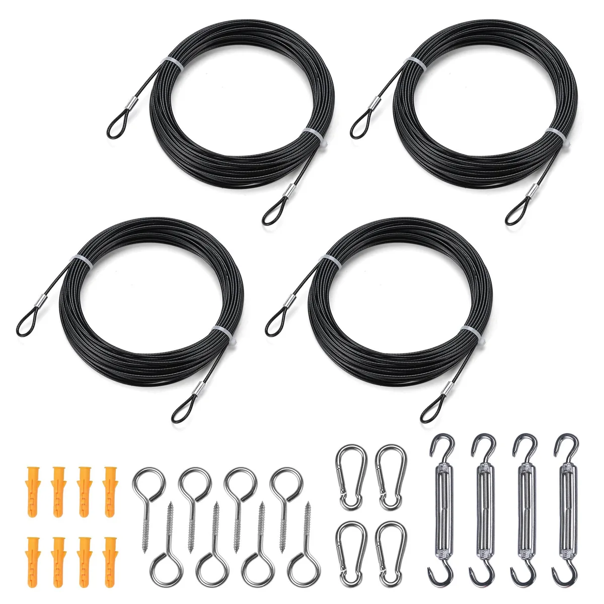 Yescom USA, Inc. Yescom USA, Inc. 25SSC020-60F25M-06 string light hanging kit 59 ft 4 cables — product photo