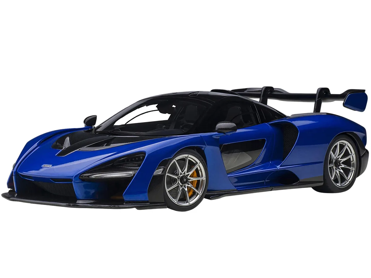 Autoart Autoart McLaren Senna Trophy Kyanos Blue Black Carbon 1/18 Hobby Collectible — product photo