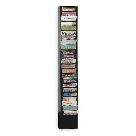Durham Durham 401-08 Literature Rack 23 Compartment Black mailroom equipment — product photo