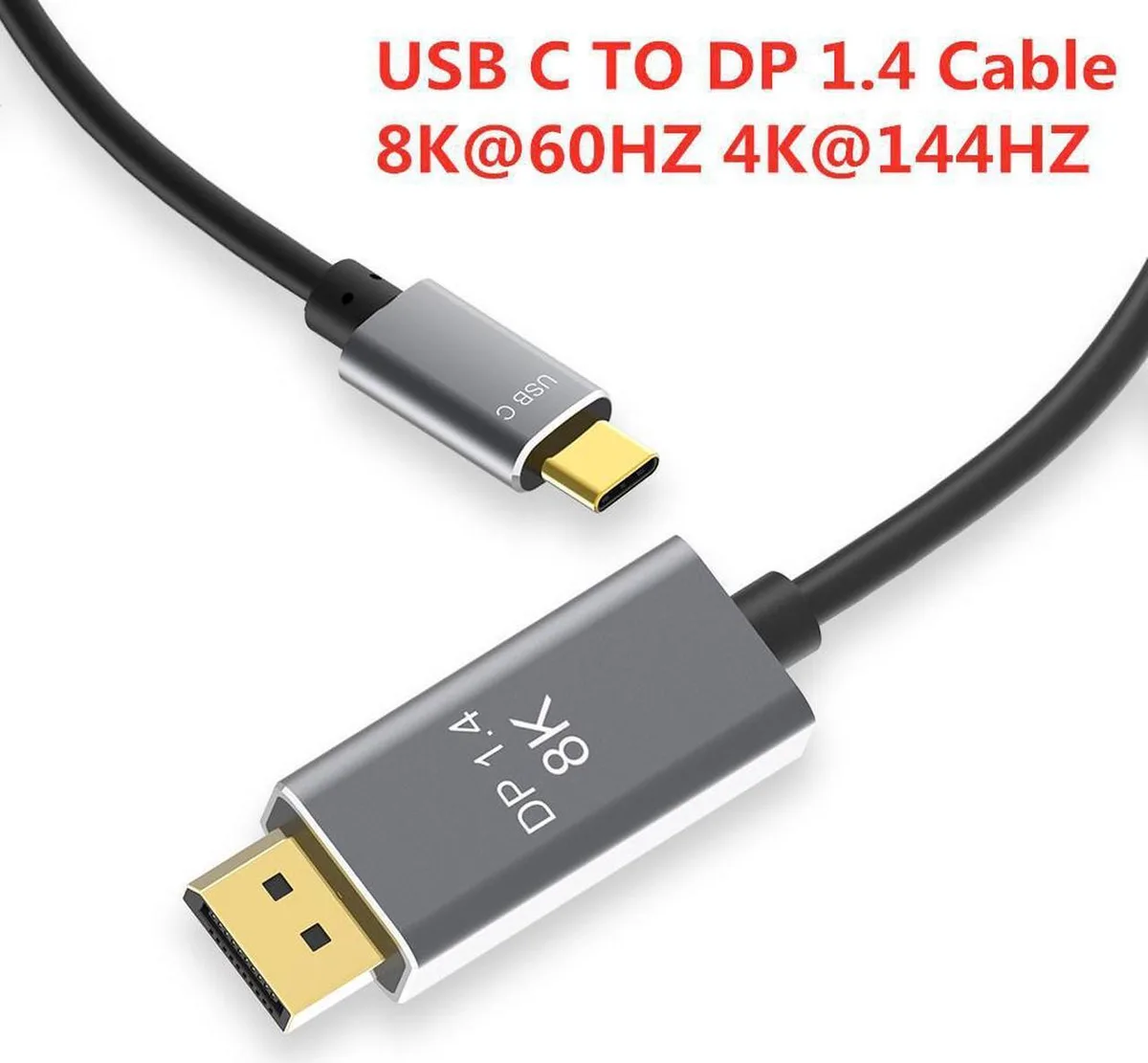 SMUGDESK SMUGDESK 6.6ft USB-C to DisplayPort 1.4 Cable 8K 60Hz — product photo