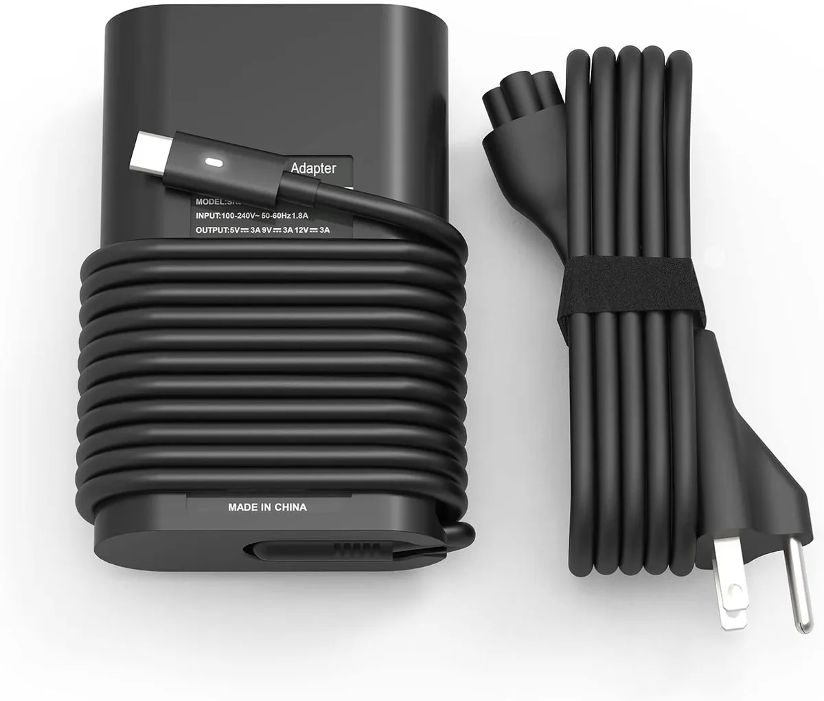 N-A N-A DE65WC 65W USB-C Power Adapter Black — product photo