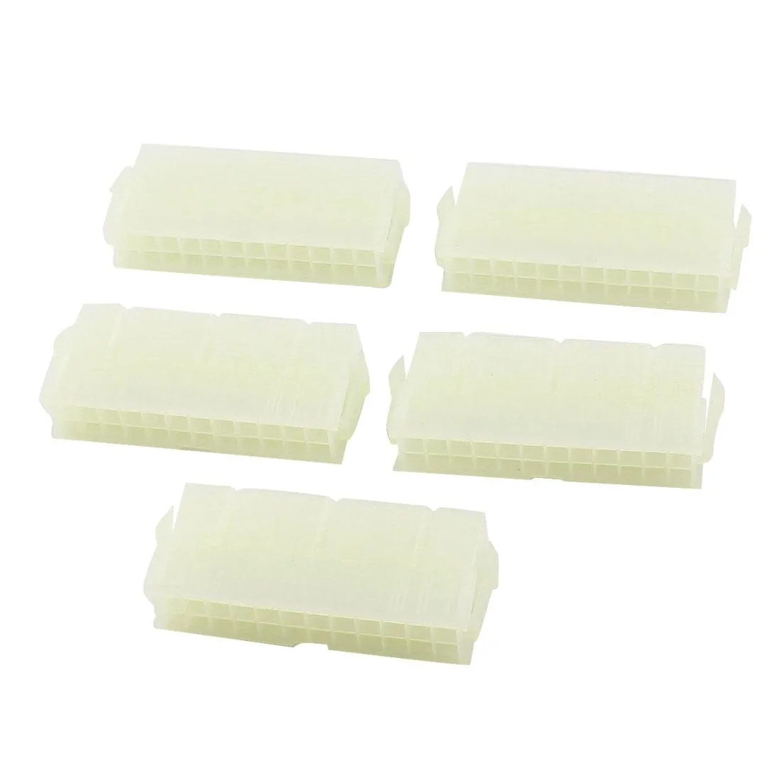 Unique-Bargains Unique-Bargains 5 Pcs Beige 24 Pin Female ATX Connector — product photo