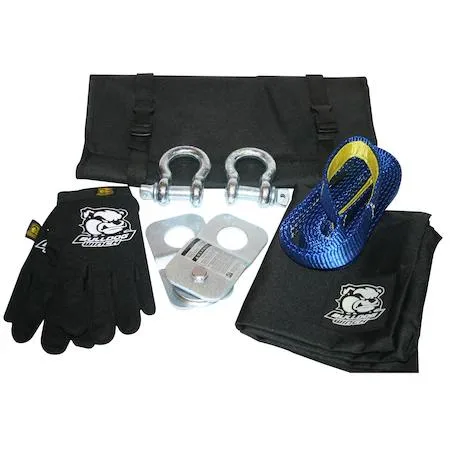 Transparent Bulldog Winch ATV rigging kit in clear packaging
