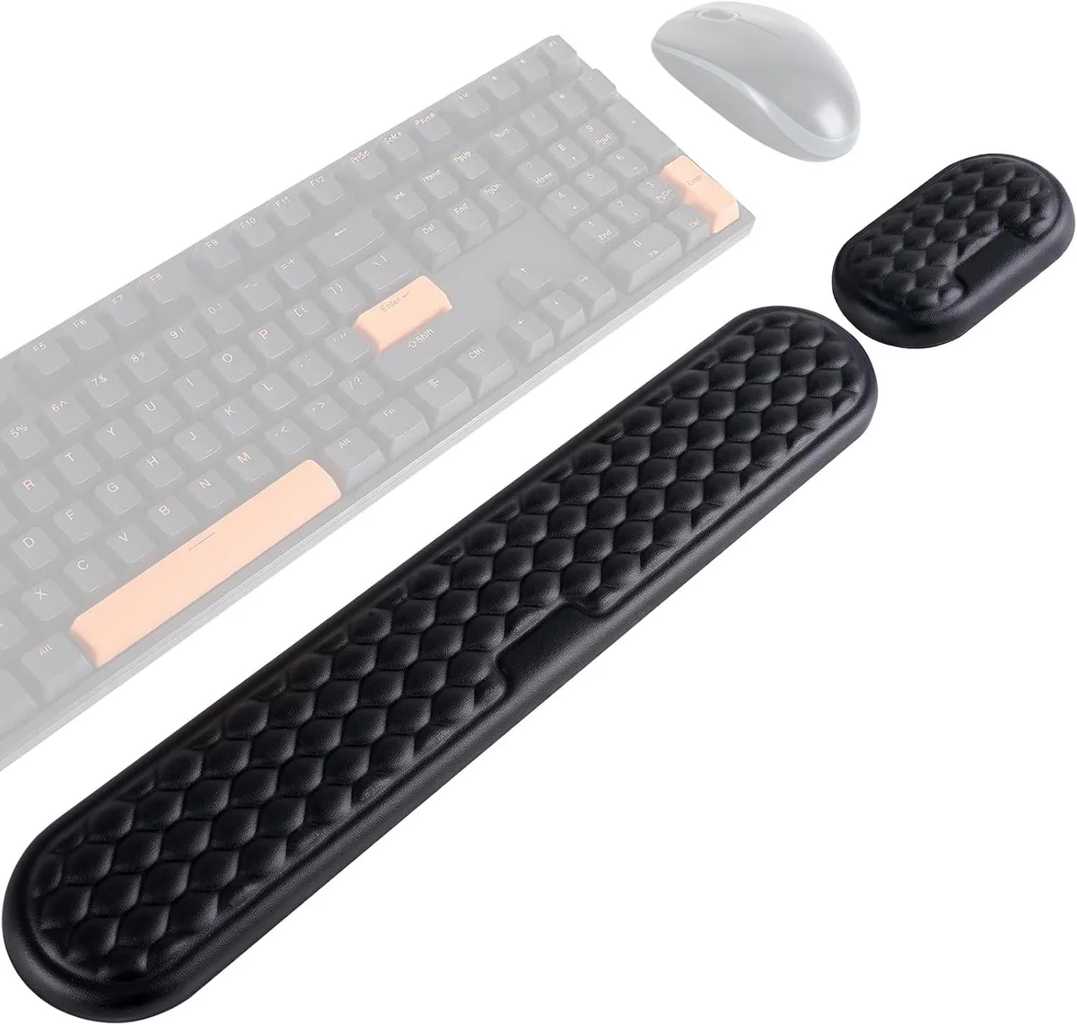 Emerson Emerson Wrist Rest Set Keyboard &amp; Mouse Memory Foam Black — product photo
