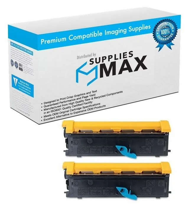 SuppliesMax SuppliesMax OKI52116102 Black Toner Cartridge 2 Pack 6000 Pages — product photo