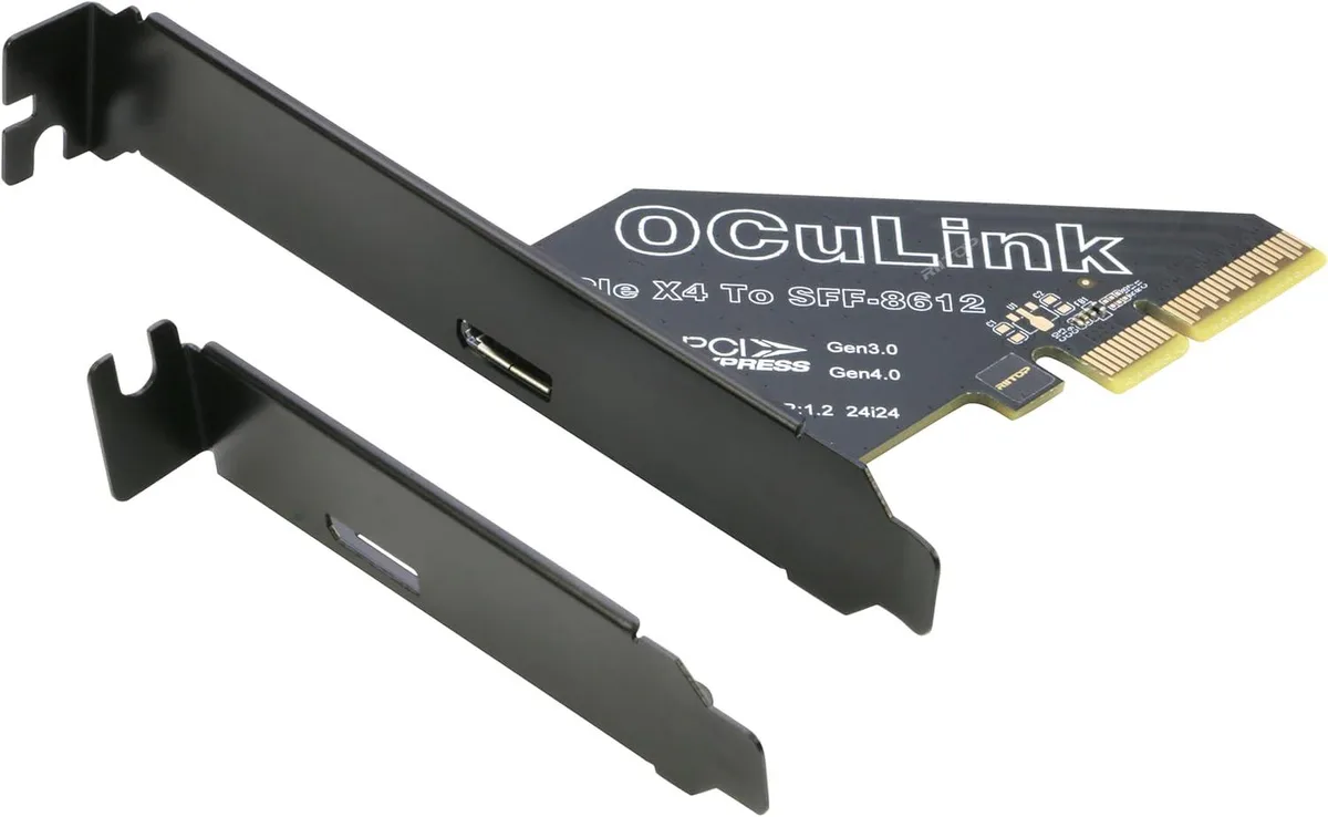 RIITOP RIITOP PCIe 4.0 x4 to Oculink SFF-8612 Adapter Card — product photo