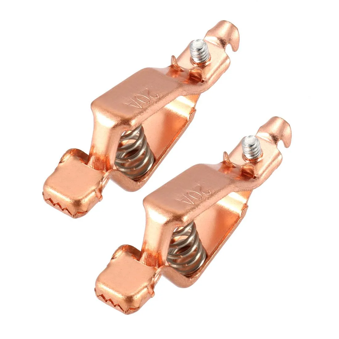 Unique-Bargains Unique-Bargains Battery Test Clip 20A Copper 2pcs — product photo