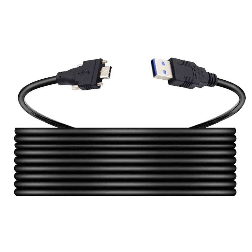 Fervit Fervit USB 3.1 Type-C to USB 3.0 Dual Locking Cable 5 m — product photo