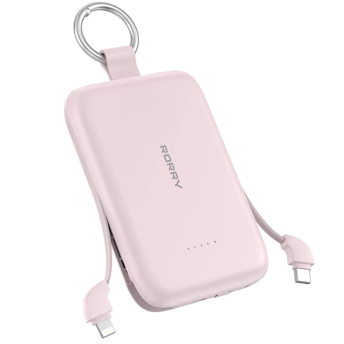  RORRY T1-10000 10000mAh PD 30W Power Bank Pink — product photo