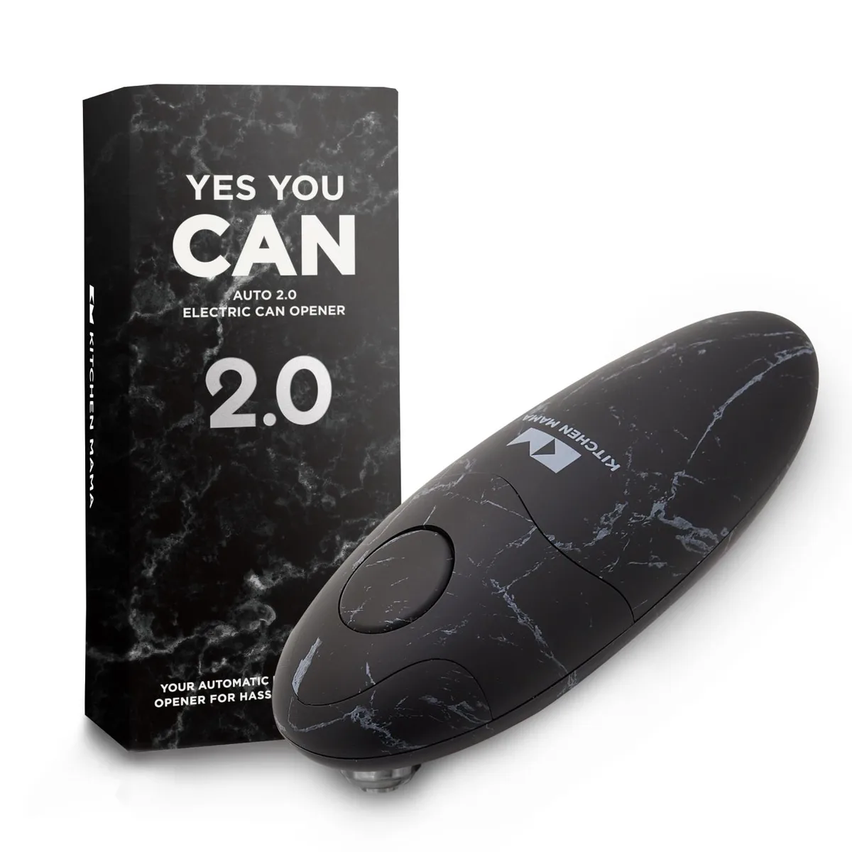 KITCHEN MAMA KITCHEN MAMA 2.0 Electric Can Opener Marble Black — product photo