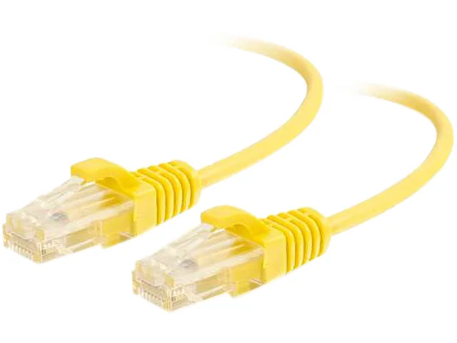 Cables To Go Cables To Go 01174 Cat6 Slim network ethernet cable 10 ft 28AWG Yellow — product photo