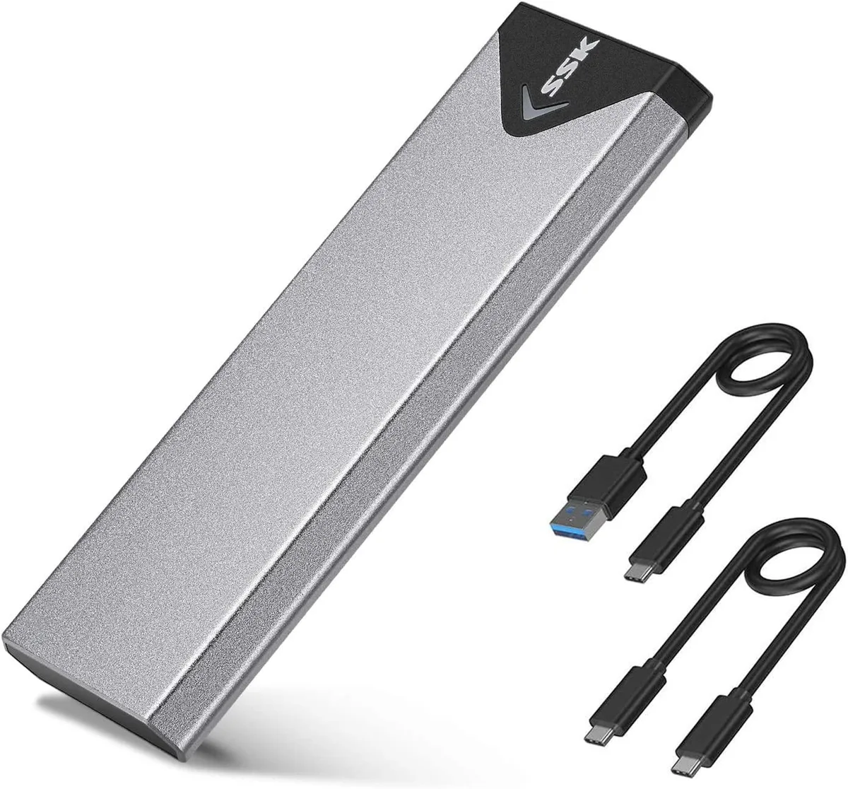 Bussmann Bussmann M.2 NVME SATA SSD Enclosure USB 3.2 Gen 2 10 Gbps 2242/2260/2280 — product photo