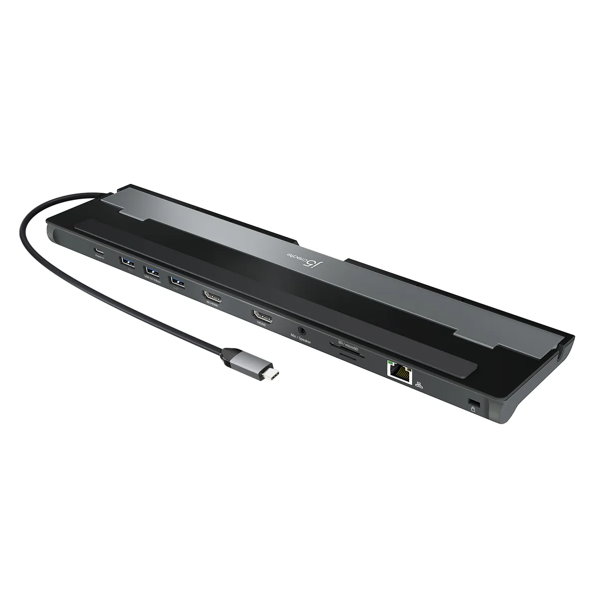 j5create j5create JCD542 USB-C Dual HDMI Docking Station 100W PD — product photo
