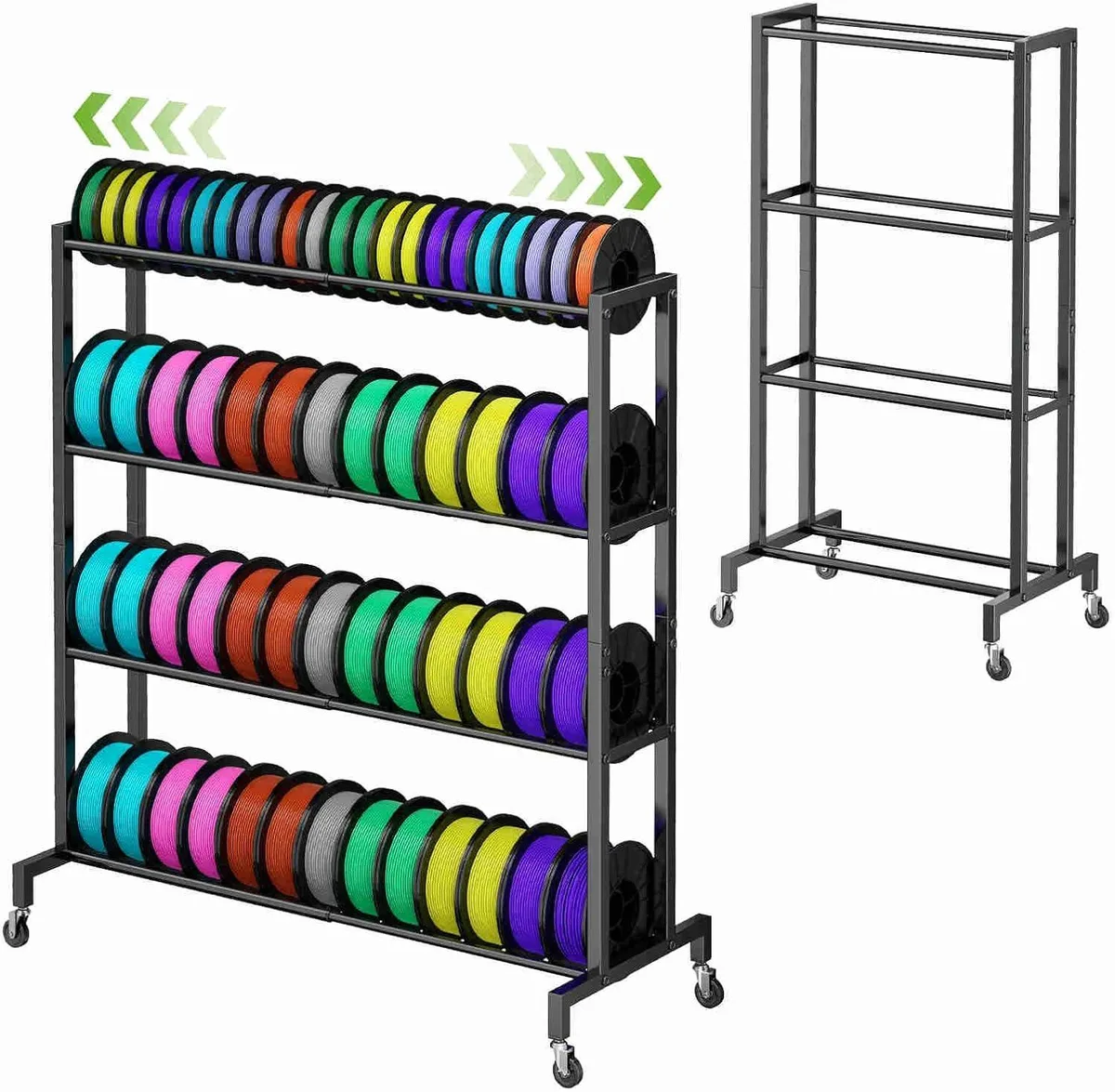 BFKK BFKK 4-Tier Rolling Filament Spool Holder Cart 3D Printers Accessories — product photo