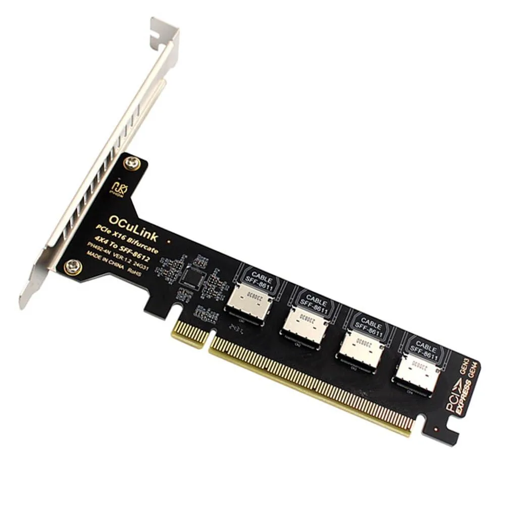 Fervit Fervit 4 Port PCIe 4.0 X16 to Oculink Adapter — product photo
