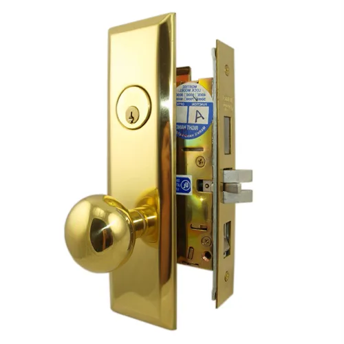 Marks USA Marks USA 5NY10A/3 Polished Brass Left Hand Entrance Mortise Lock Set — product photo