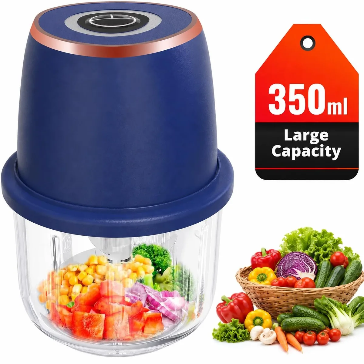  Ninja RX-01 350ml Mini Food Processor 1200mAh Blue — product photo
