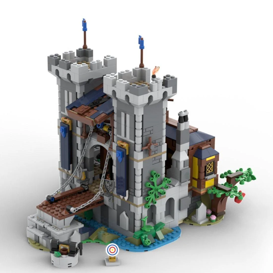 ZITIANYOUBUILD ZITIANYOUBUILD MOC-108731 Medieval Black Sakers Fort 1025 Parts — product photo