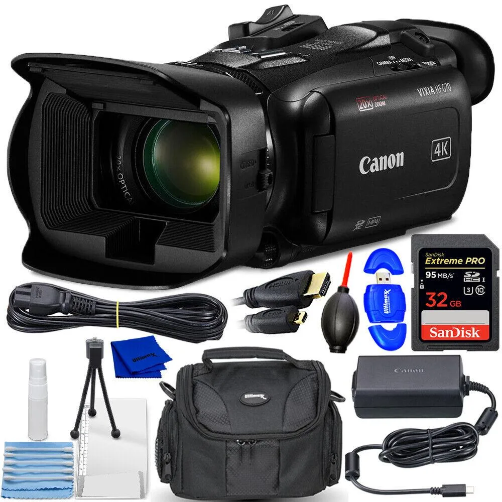 Canon International Canon Vixia HF G70 4K Camcorder Black 7PC Accessory Bundle — product photo