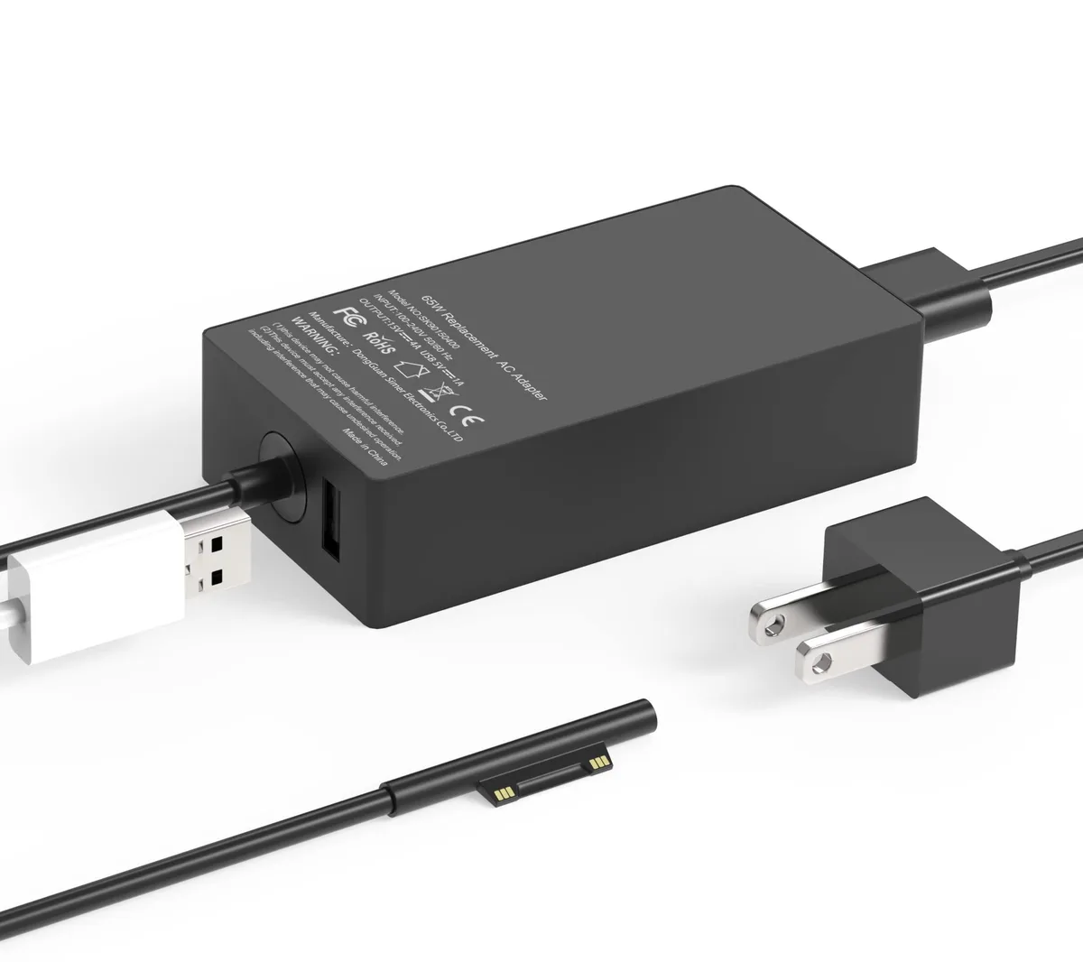  1800 65W USB-C AC Adapter for Microsoft Surface Pro 3-10 X Laptop 1-6 Go Book 2 — product photo