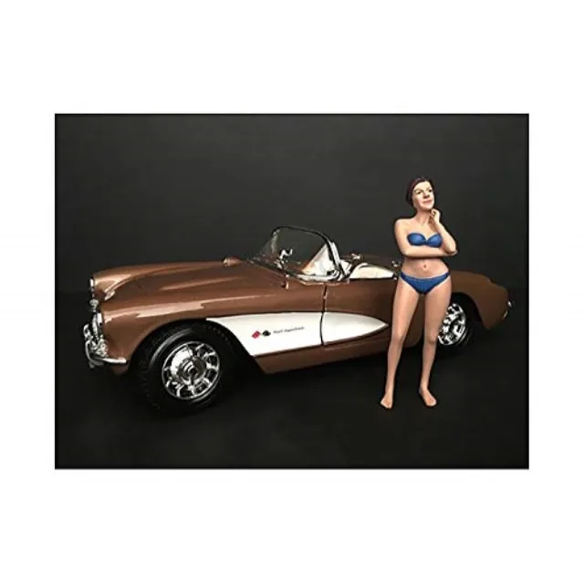American Diorama American Diorama December Bikini Calendar Girl Figurine 1/24 Scale — product photo