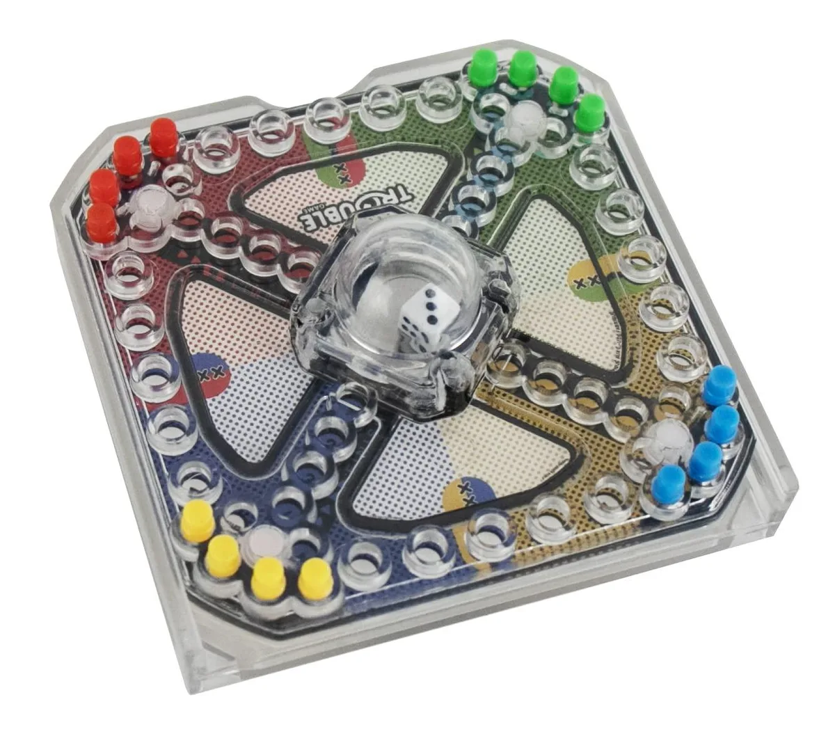  World's Smallest Trouble 5033 Pocket Game 2.5in 16 Pegs — product photo
