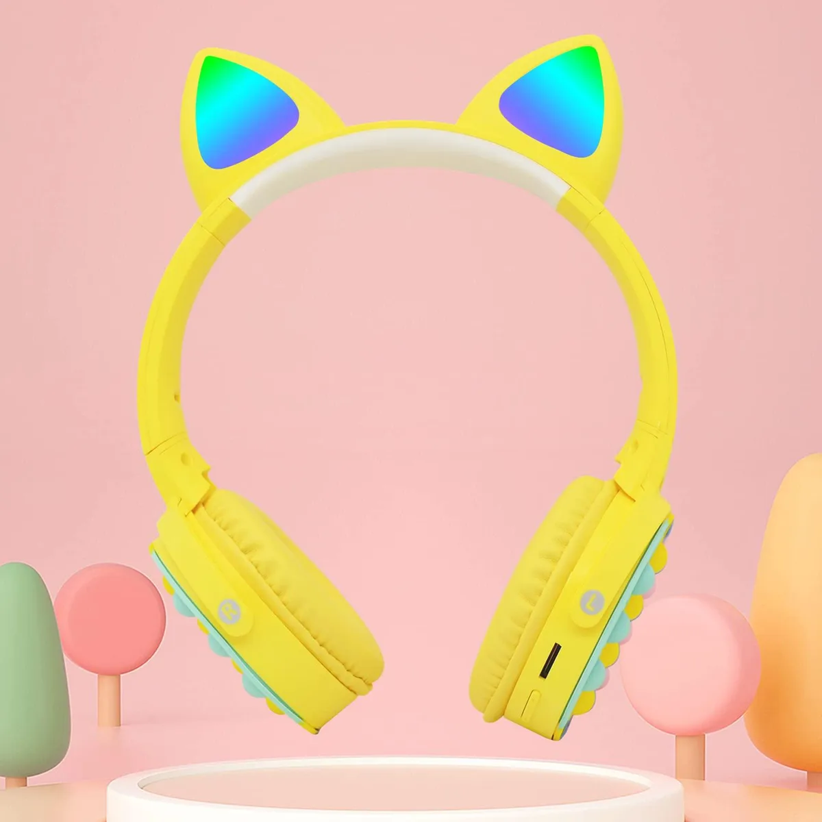 CZQEPMB CZQEPMB Pop Bubble Headset Yellow Bluetooth 5.0 400mAh 18h — product photo