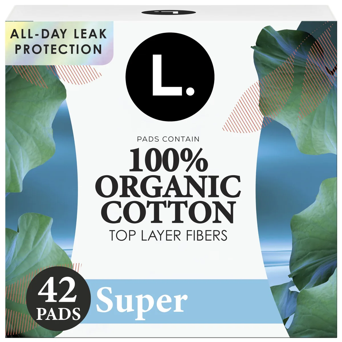 This is L. Organic Cotton Ultra Thin Pads 42 Count — product photo