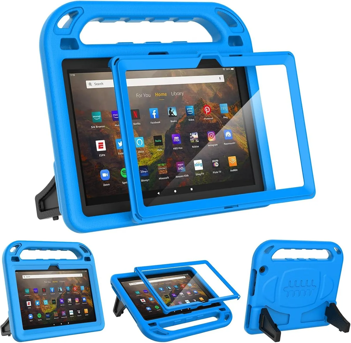 Kootion Kootion Fire HD 10 Kids Case 11th/13th Gen 2021/2023 Blue — product photo