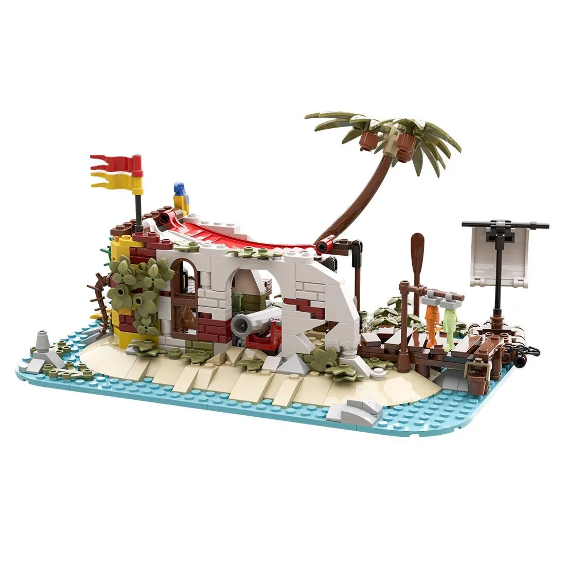 ZITIANYOUBUILD ZITIANYOUBUILD 195318 Island Hideout Building Blocks 506PCS — product photo