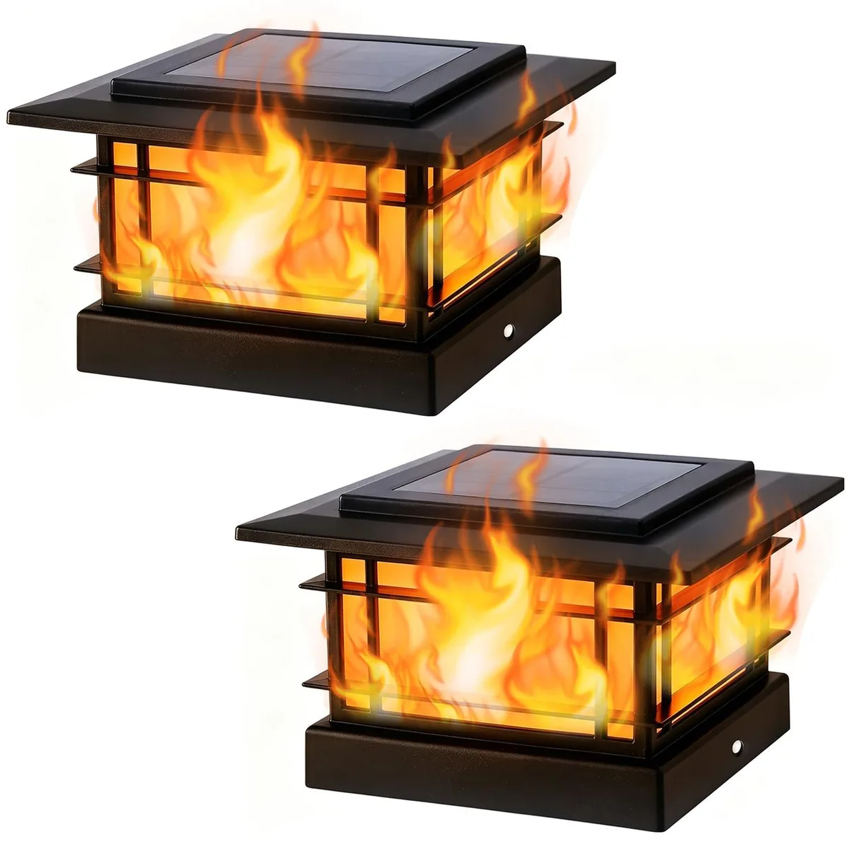  Dynaming-SFPL2 2-pack 4.7 in solar post lights — product photo